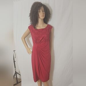 CONNECTED APPAREL RED DRESS